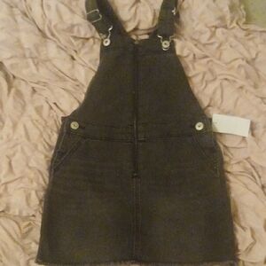OshKosh B'gosh Black Kids Overall Dress